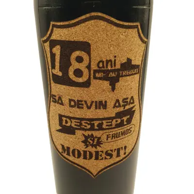 18 de ani mi-au trebuit sa devin asa destept, eticheta pluta cu mesaj